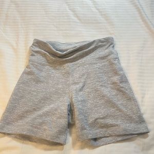 Grey workout tight shorts
